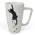 White 16oz Cat Prints Ceramic Mug (6" H)