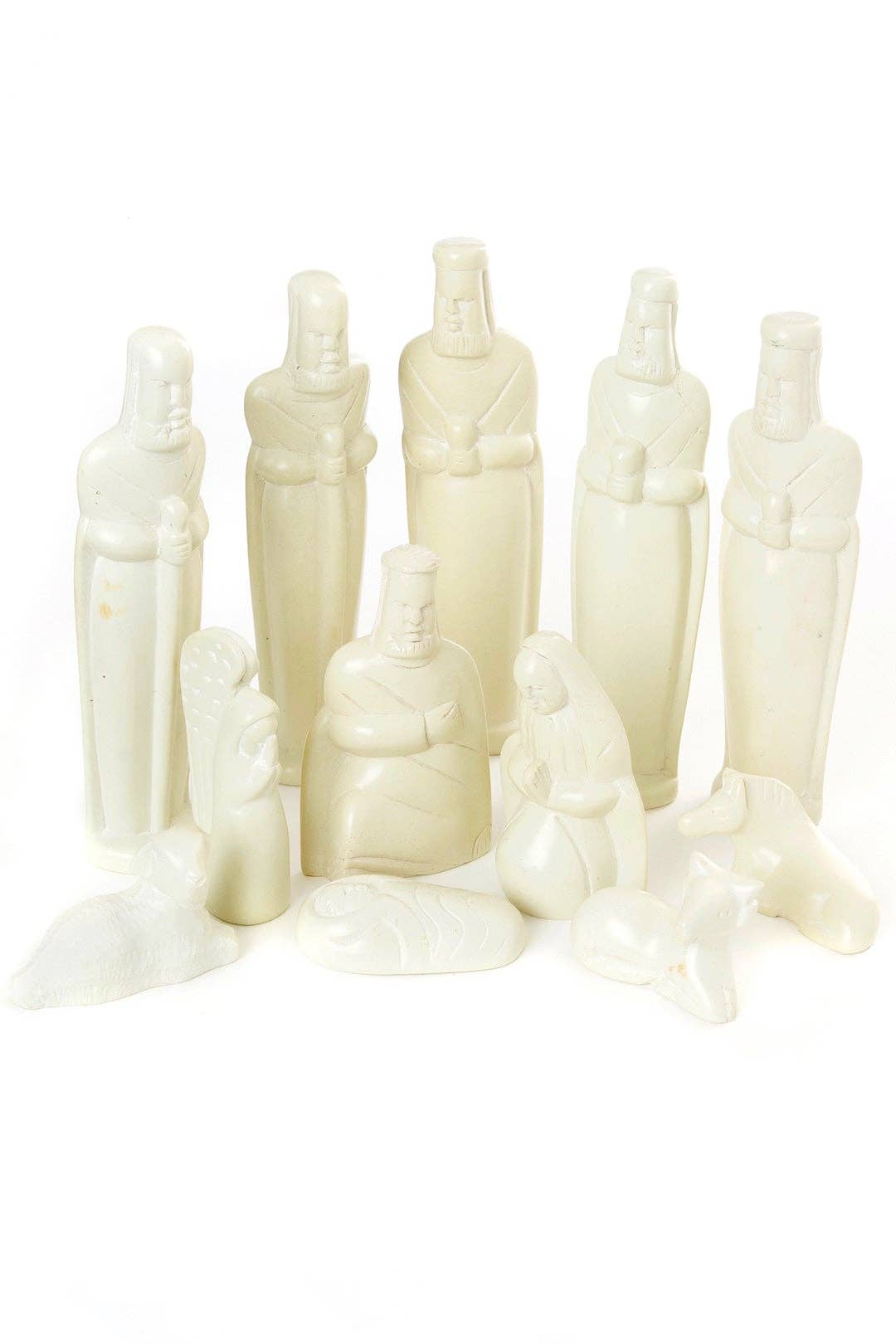 Tall Kenyan Soapstone Nativity Scene
