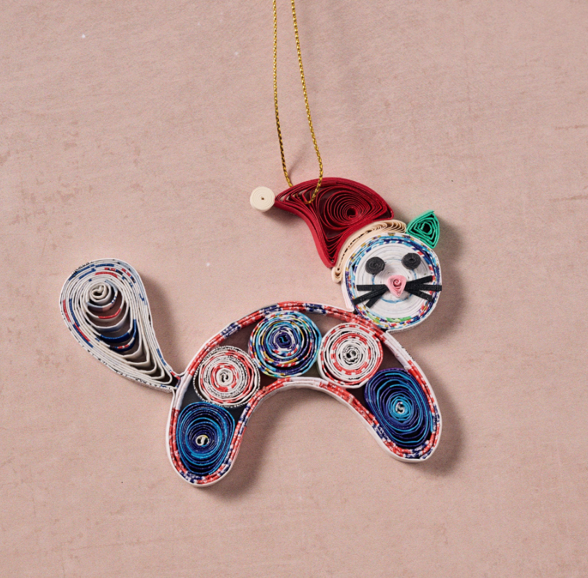 Quilled Paper Cat Ornament