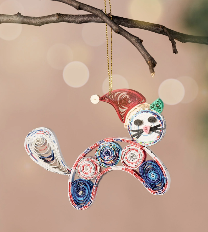 Quilled Paper Cat Ornament