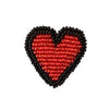 Beaded Heart Pin (2&quot; L)