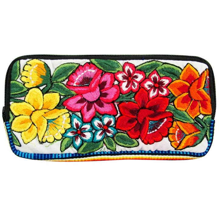 Recycled Huipil Flower Wallet