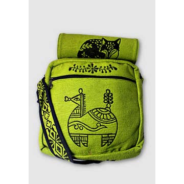 9&quot; Blockprint Shoulder Bag - Assorted