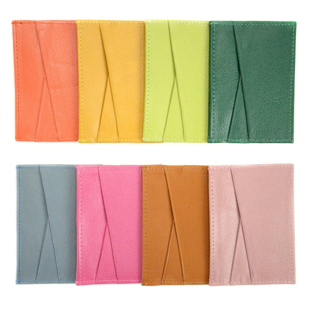 Crisscross Leather Wallet - Assorted