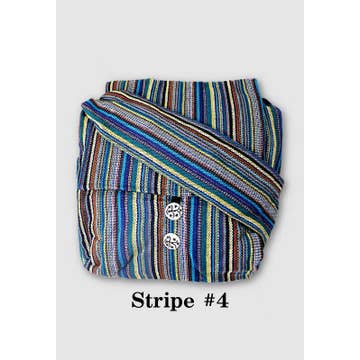 Gyari Stripe Messenger Bag (14&quot; W x 10&quot; H) - Assorted