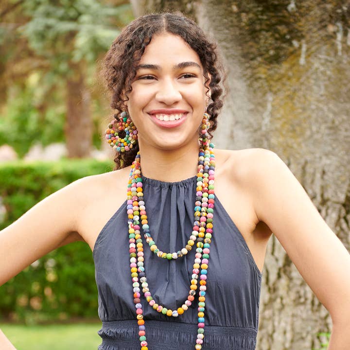 Concentric Kantha Earrings
