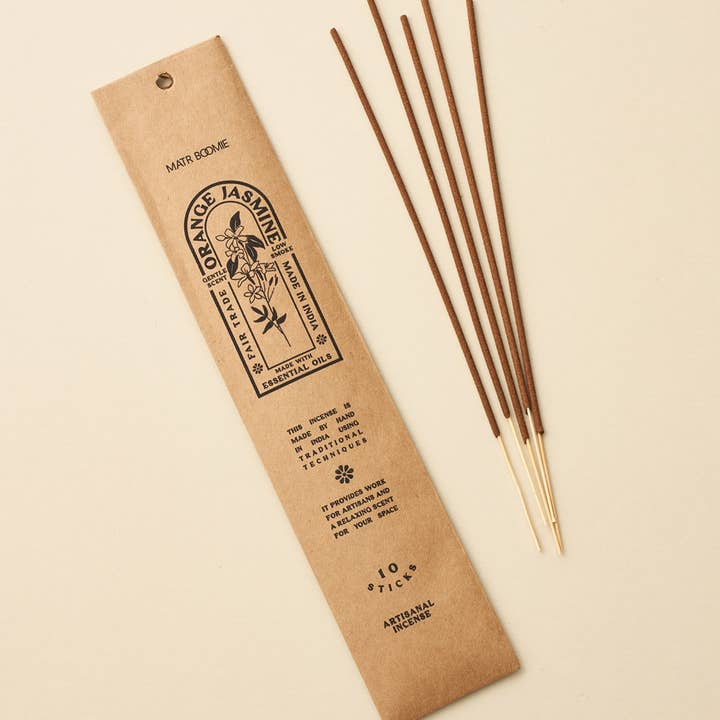 Orange Jasmine Incense, 10 Sticks