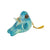 Blue Handpainted Papier-Mache Finch Ornament