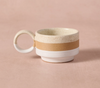 Stackable Ceramic Striped Espresso Mug (2.5&quot; H)