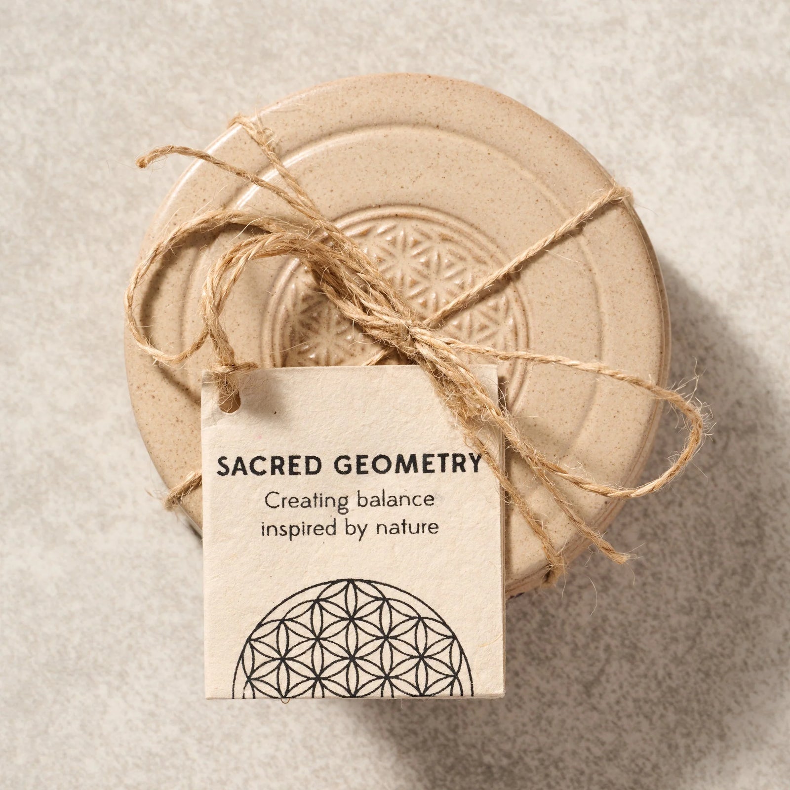 Sacred Geometry Ceramic Coasters - Set of 4
