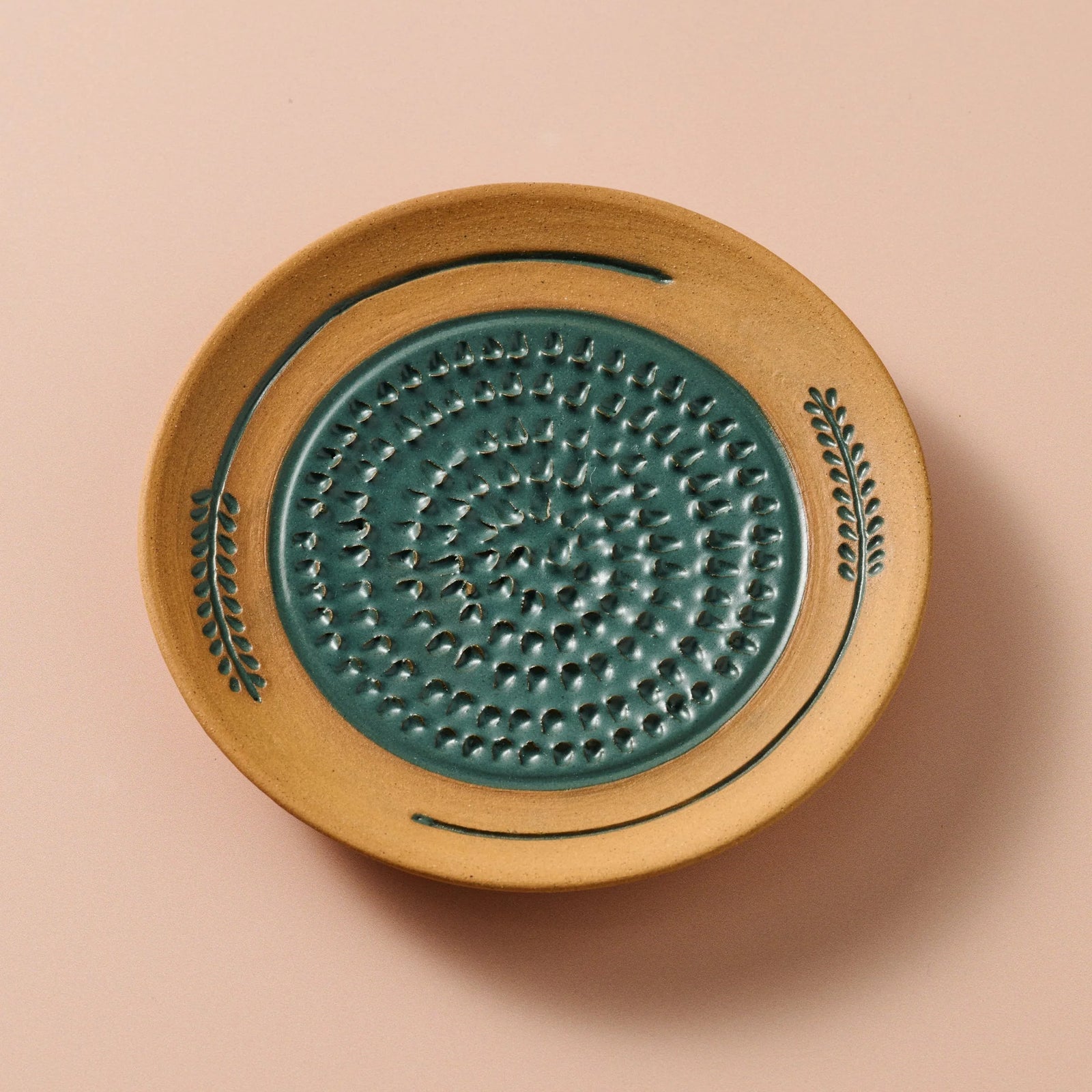 Circling Wheat Ceramic Grater