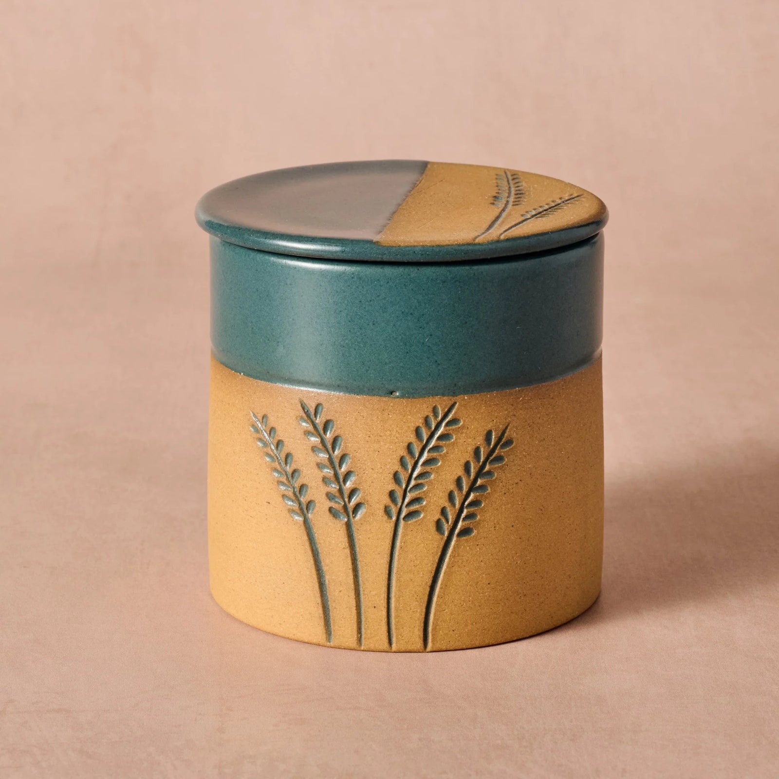 Wheat Stalk Ceramic Butter Crock