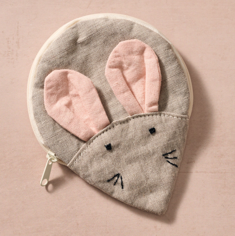 Cotton Mouse Coin Purse