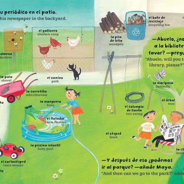 Spanish And English Words Book