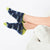 Navy Dragonfly Organic Cotton Footie Socks