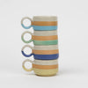 Assorted Ceramic Striped Espresso Mug (2.5&quot; H)
