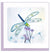 Quilled Emperor Dragonfly Greeting Card