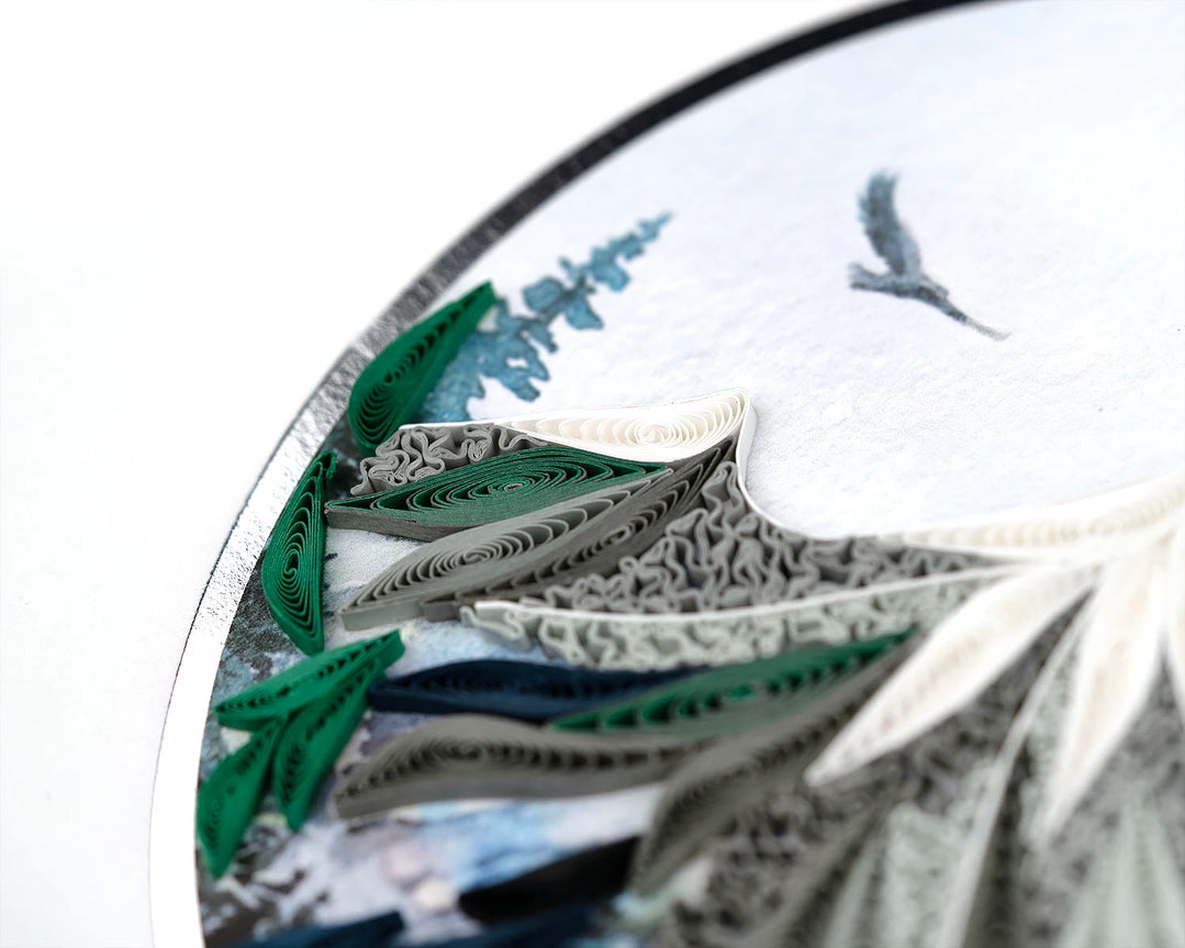 Mountain Landscape Quilled Card