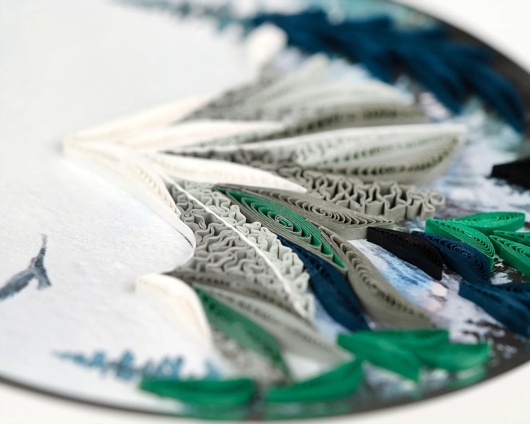 Mountain Landscape Quilled Card