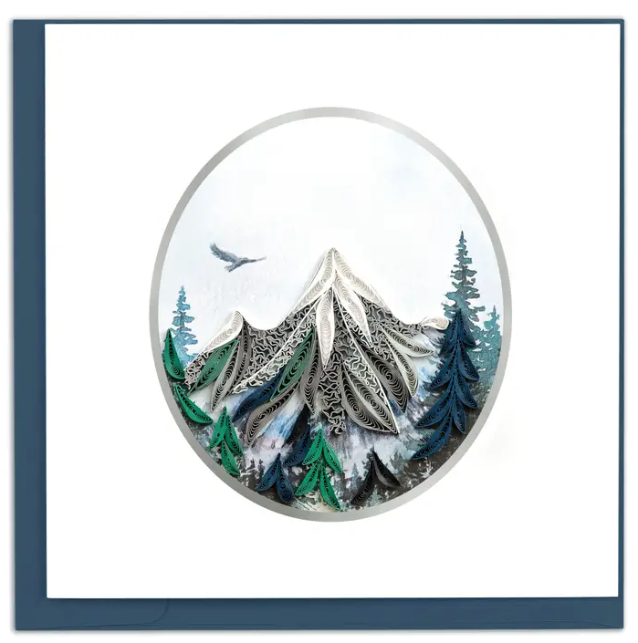 Mountain Landscape Quilled Card