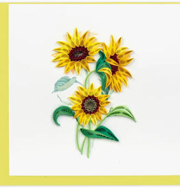 Quilled Wild Sunflowers Greeting Card