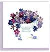 Quilled Violet Bouquet Greeting Card