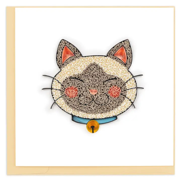 Kawaii Cat Quilled Card