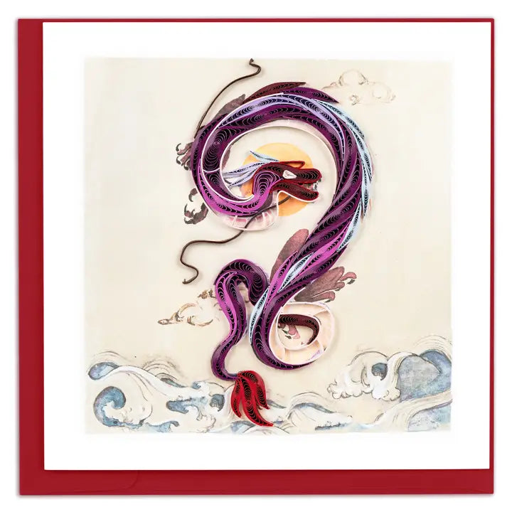 Dragon Quilled Card