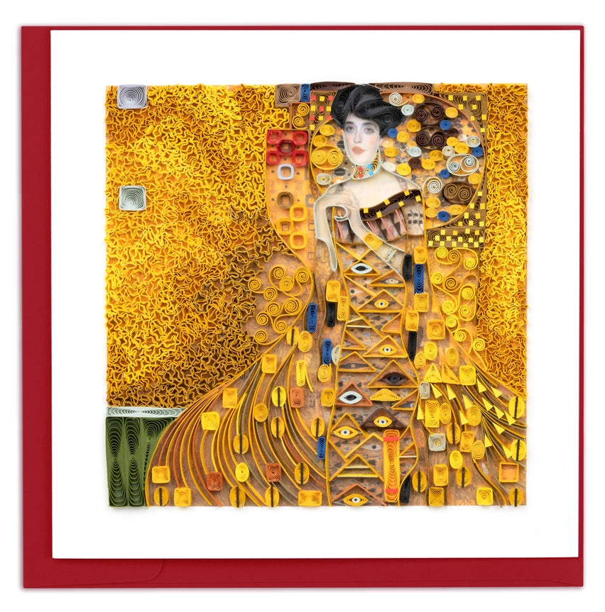 Lady in Gold - Klimt - Artist Series Quilled Card