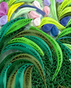 Path Through the Irises - Monet - Artist Series Quilled Card
