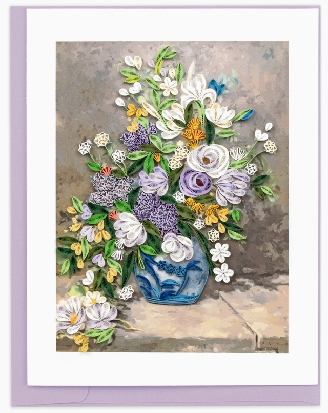 Spring Bouquet - Renoir - Artist Series Quilled Card