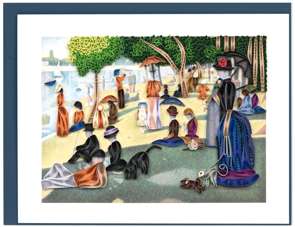 Sunday Afternoon - Seurat - Artist Series Quilled Card