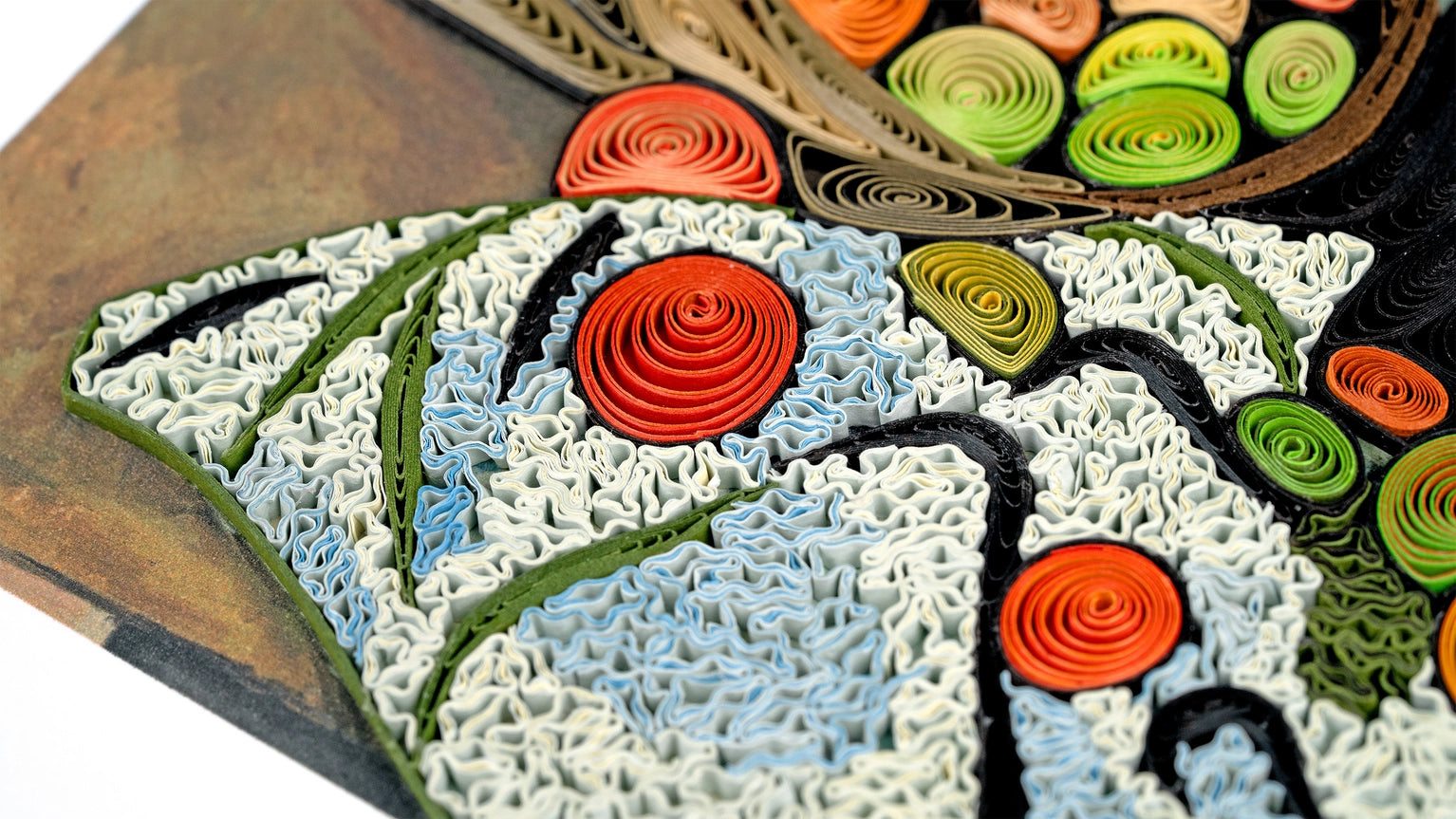 Basket of Apples - Cezanne - Artist Series Quilled Card