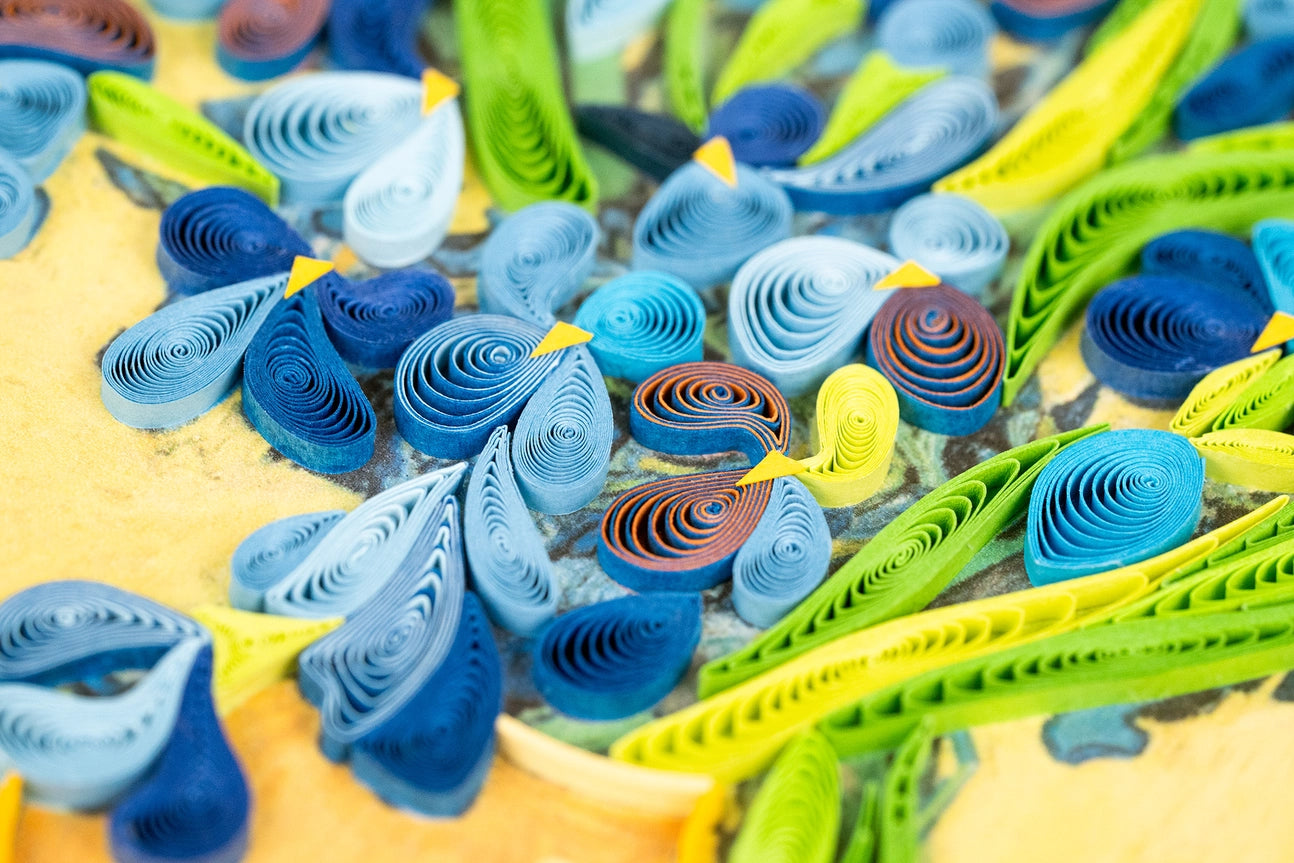 Irises - Van Gogh - Artist Series Quilled Card