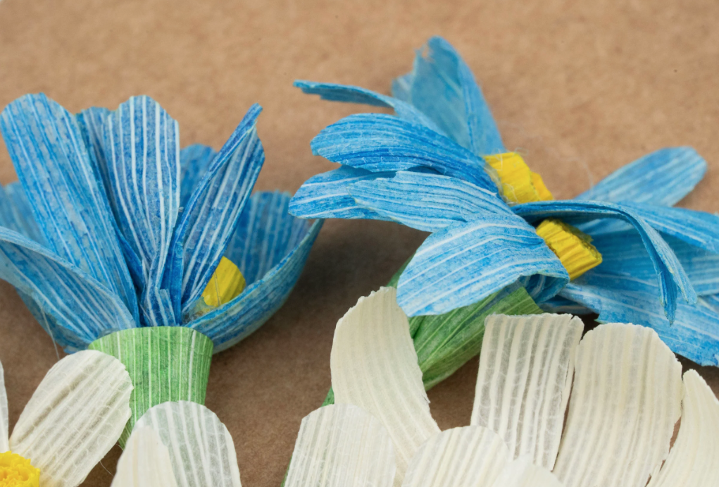 Wildflower Bouquet Cornhusk Greeting Card