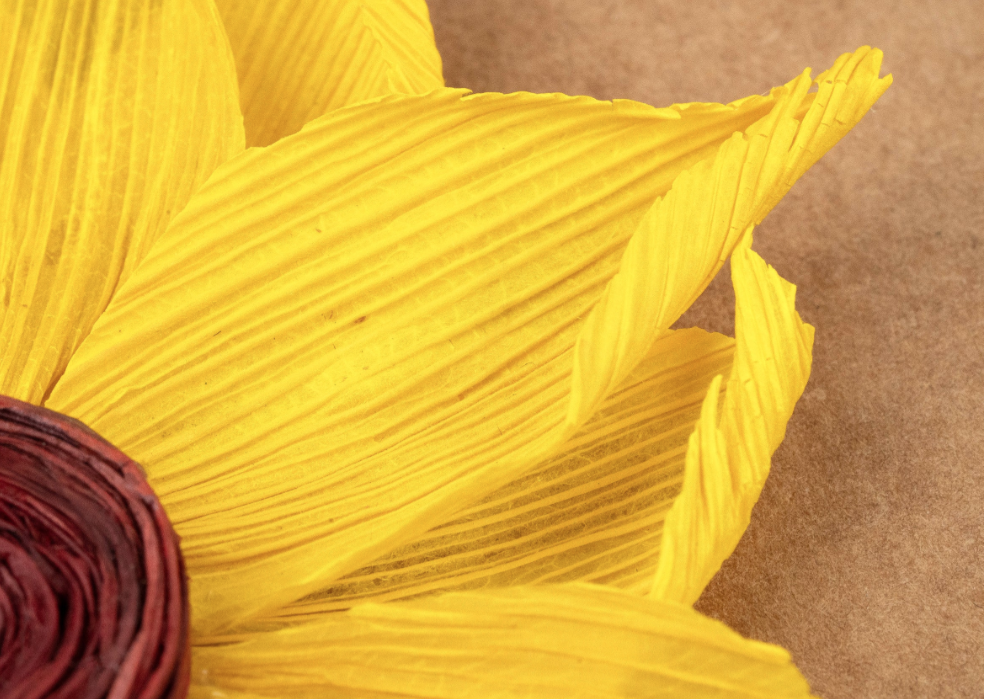 Sunflower Cornhusk Greeting Card