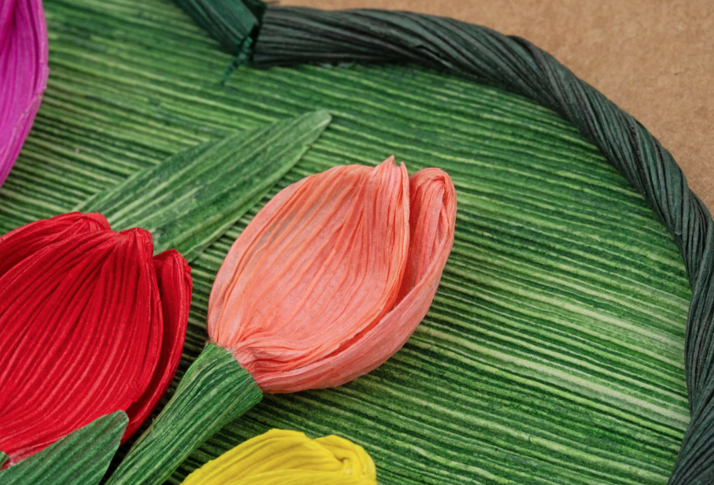 Garden Heart Cornhusk Greeting Card