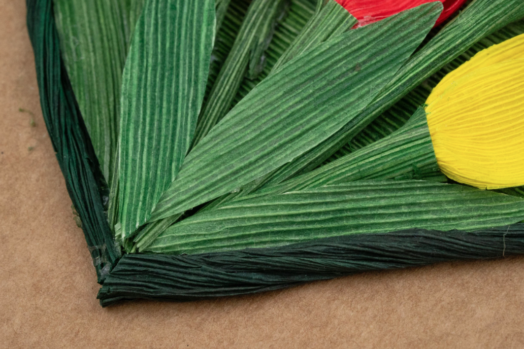 Garden Heart Cornhusk Greeting Card