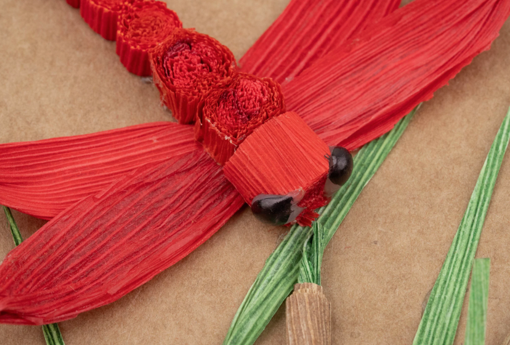 Dragonfly Cornhusk Greeting Card