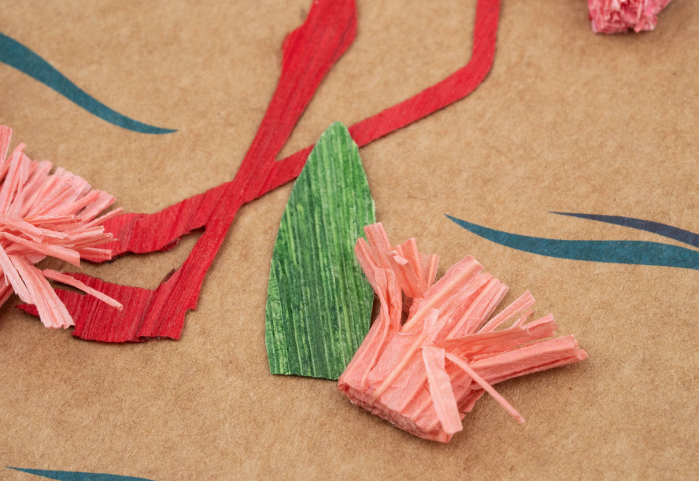 Flamingo Cornhusk Greeting Card