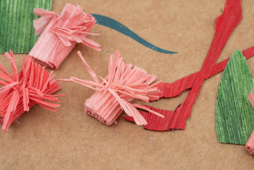 Flamingo Cornhusk Greeting Card