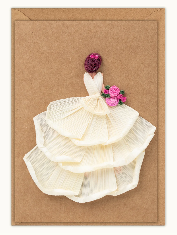 Bride Cornhusk Greeting Card