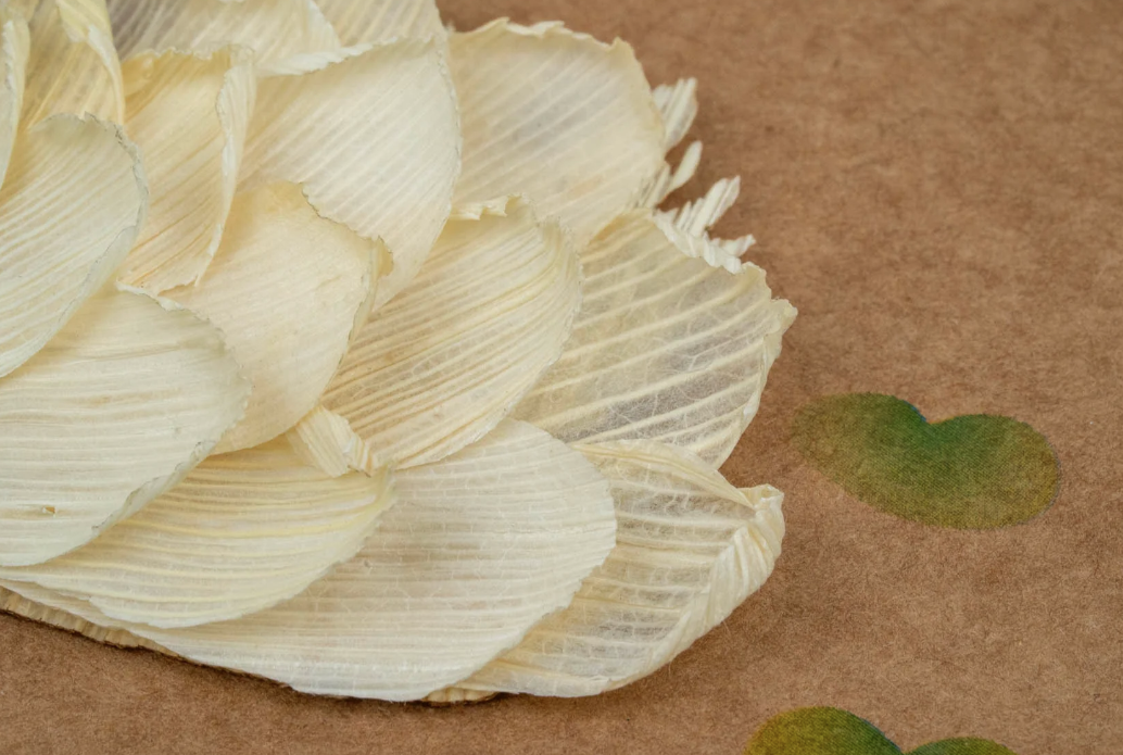 Swans Cornhusk Greeting Card