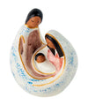 One-Piece Holy Family Ceramic Nativity