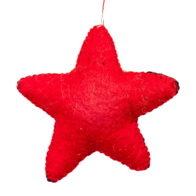 Star Santa Felt Ornament