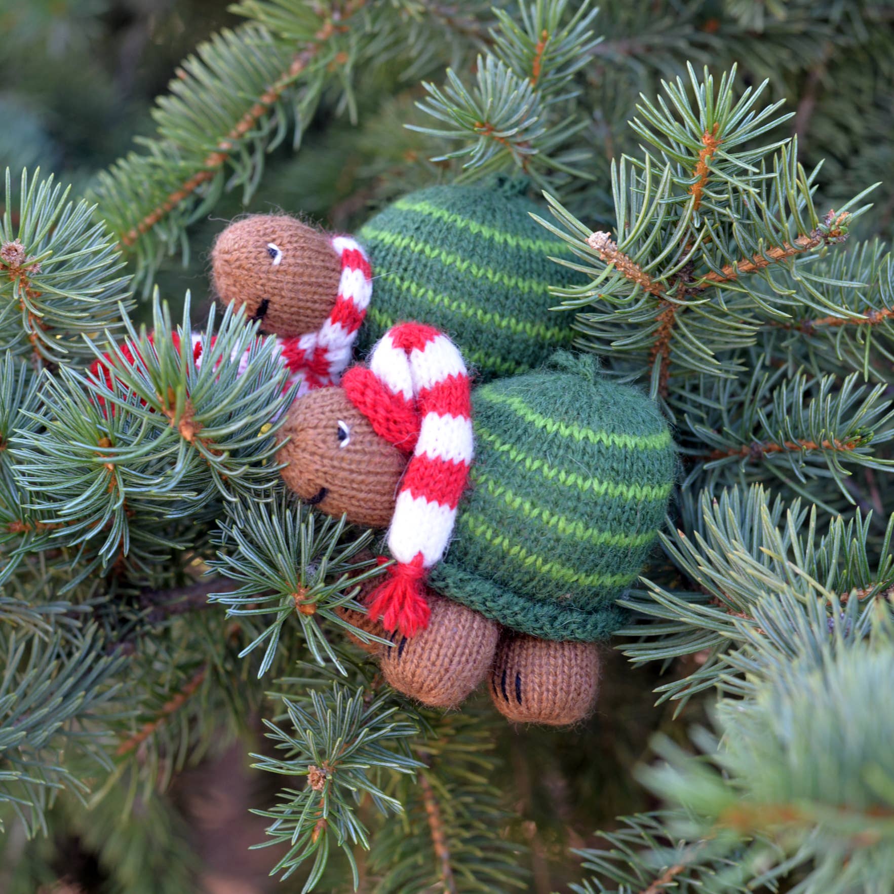 Handmade Turtle Knit Ornament - Fair Trade