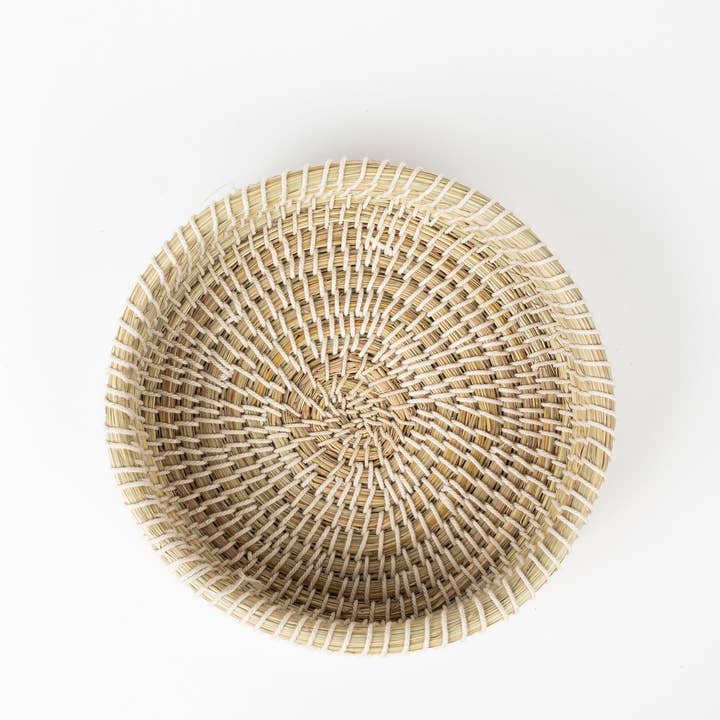 Round Kaisa Grass Cotton Wrap Basket