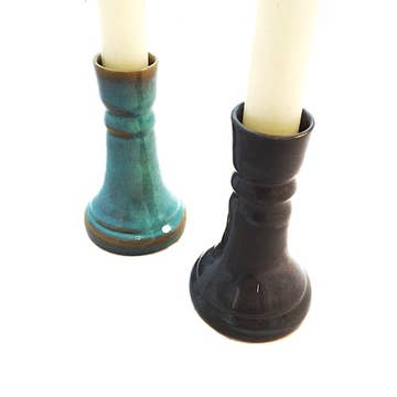 Ceramic Taper Candleholder - Assorted