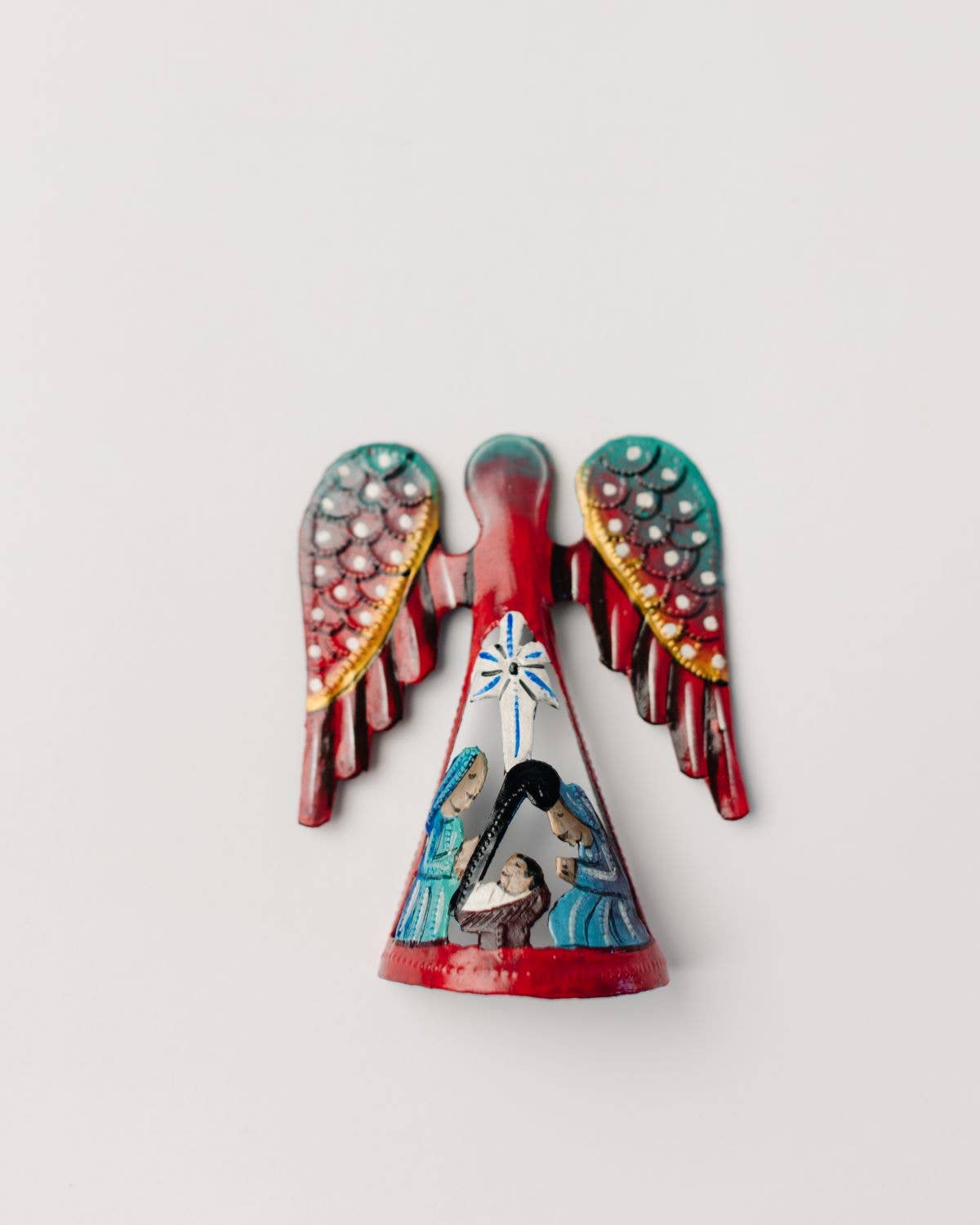 Painted Metal Angel