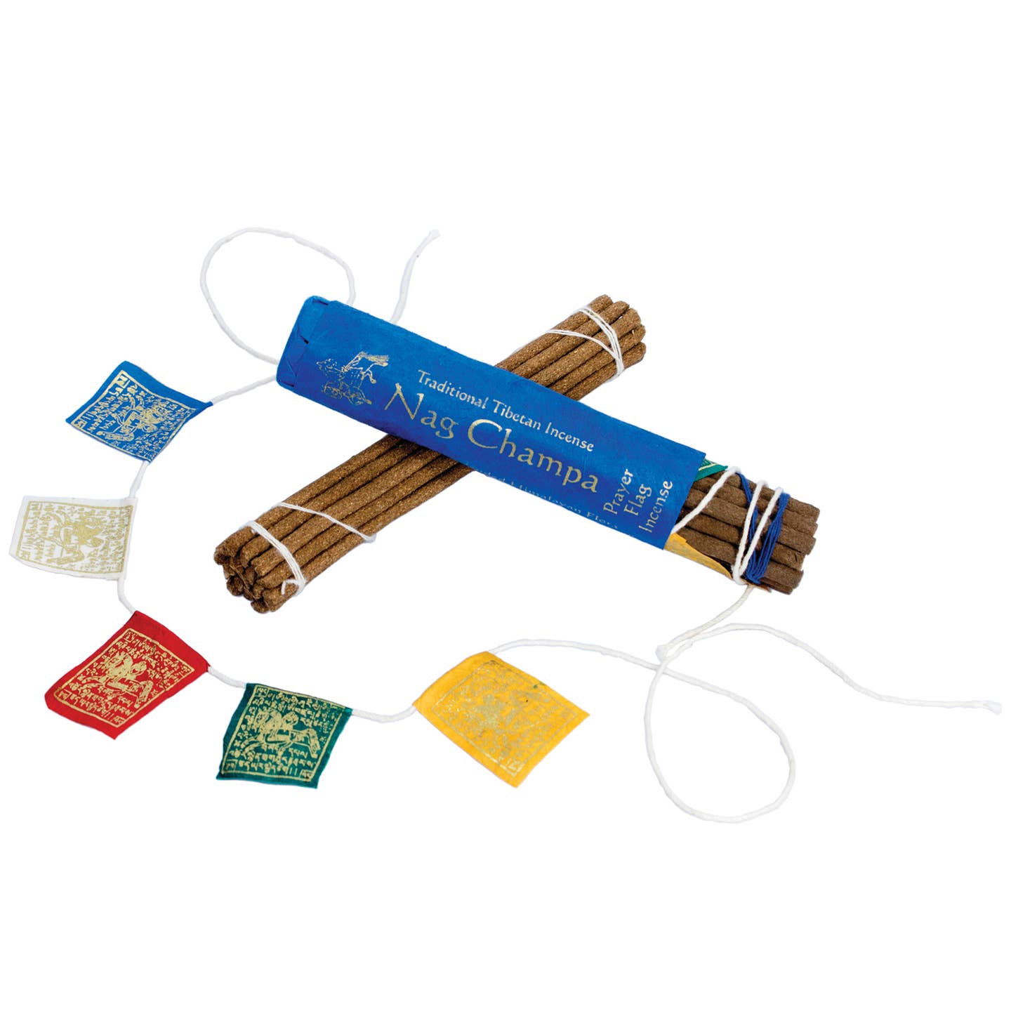 Nag Champa Incense/Prayer Flag, Pack of 20